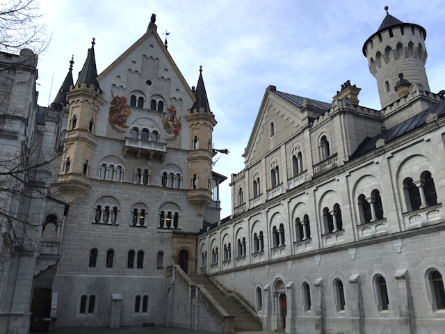 Courtyard of Neuschwanstein Castle