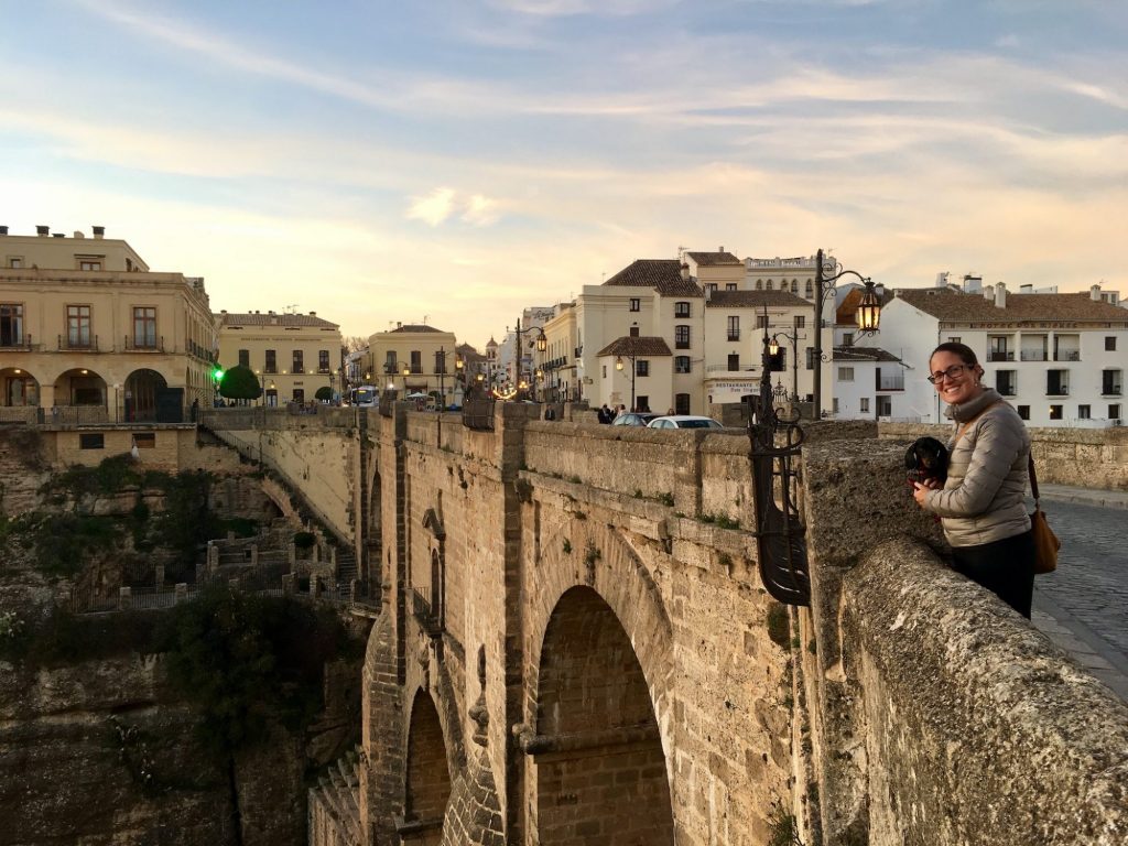 Checking out the view from the Puente Nuevo in Ronda