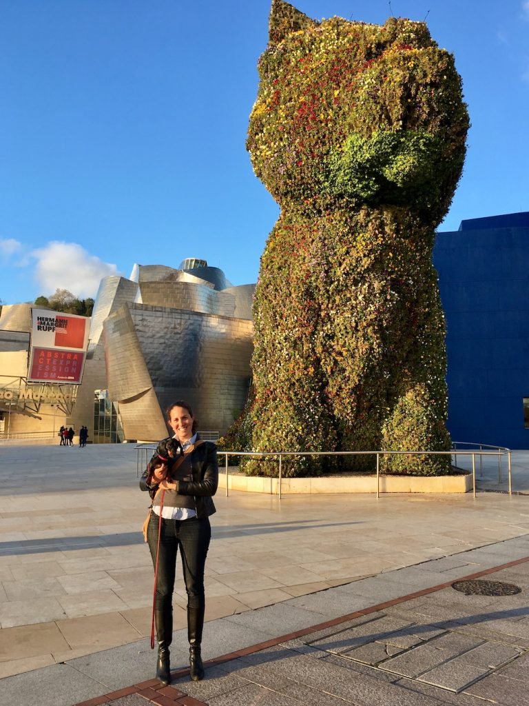 Dog-friendly Spain: Take a puppy selfie in Bilbao!