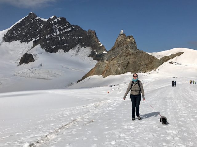 Hiking to Mönchsjochhütte