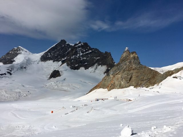 Looking back at Jungfraujoch