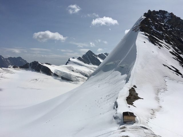 View from Mönchsjochhütte