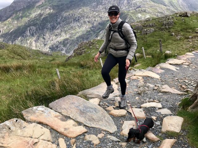 Hiking up Snowdon with a dog