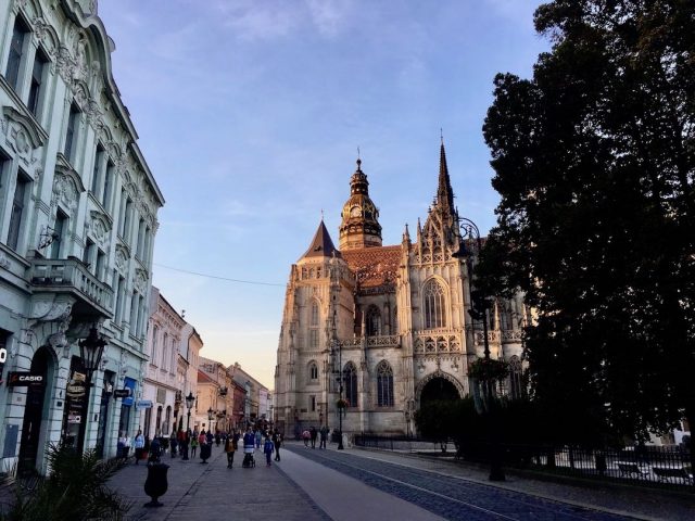 Late afternoon in Kosice's main square