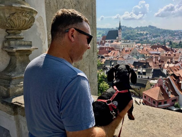 Dog in Cesky Krumlov