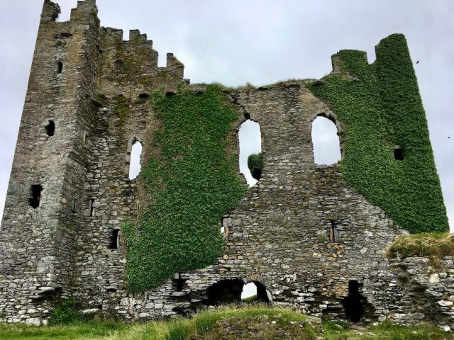 The ruins of Ballycarberry Castle