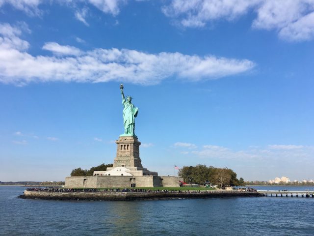 View of Statue of Liberty