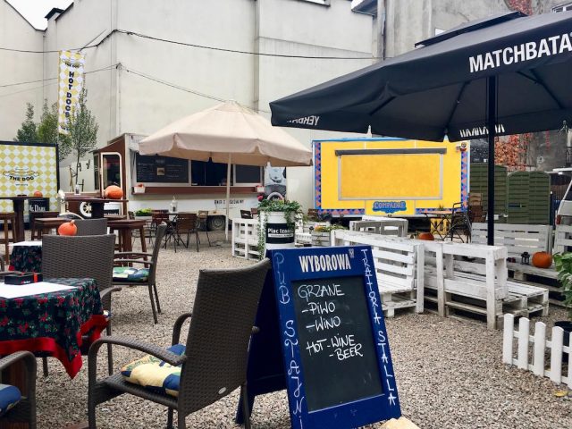 Food truck park in Krakow