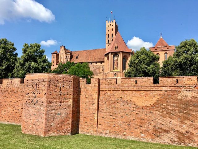 The exterior of Malbork Castle