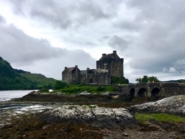 Looking across the bay to Eilean Donan Castle