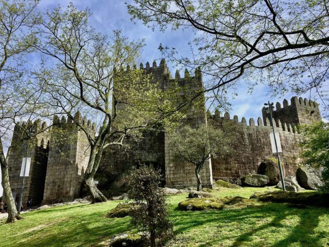 The exterior of Guimarães Castle