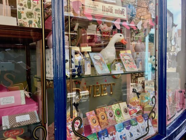 A sweet window display in York