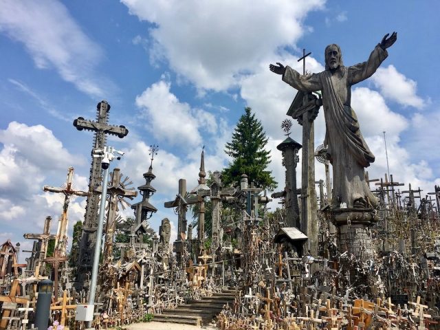 The Hill of Crosses in northern Lithuania