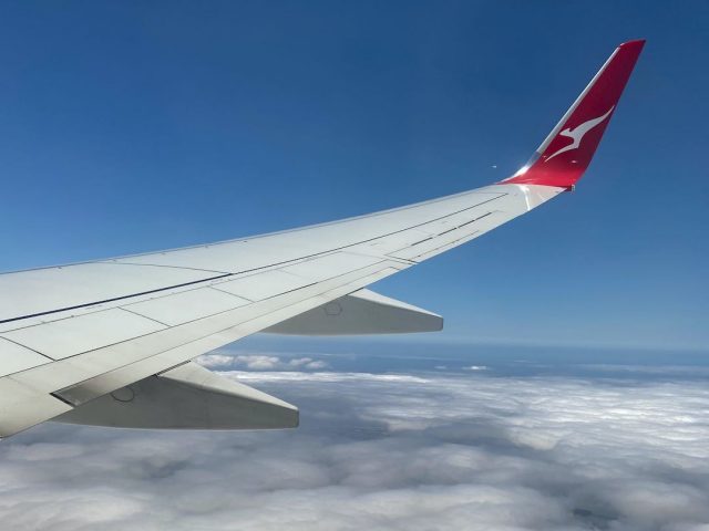 Plane above clouds