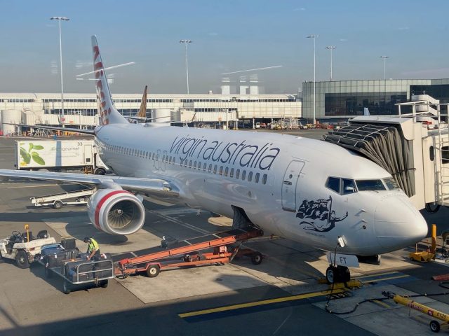 Virgin Australia plane in Sydney