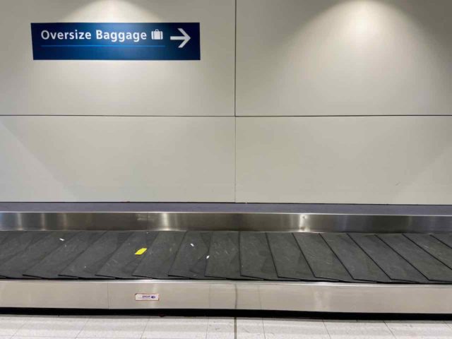 Oversize Baggage Sign