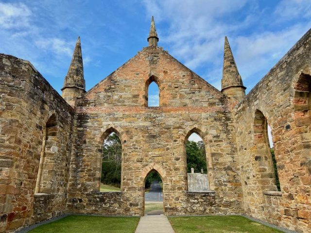 The ruined church at Port Arthur