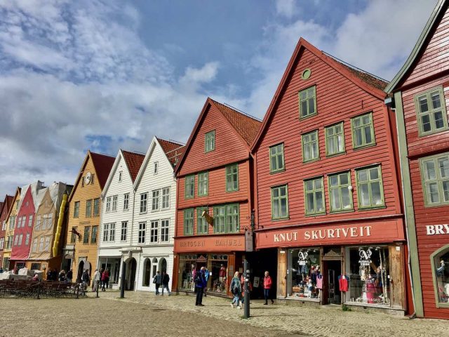 Colourful buildings in Bryggen