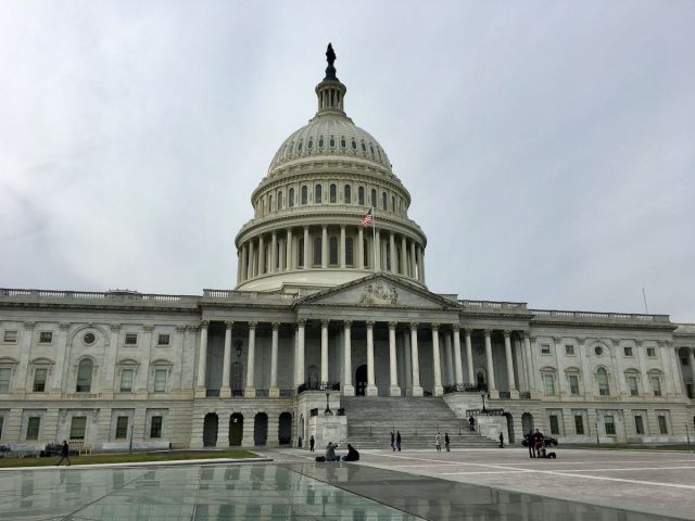 The imposing Capitol Building