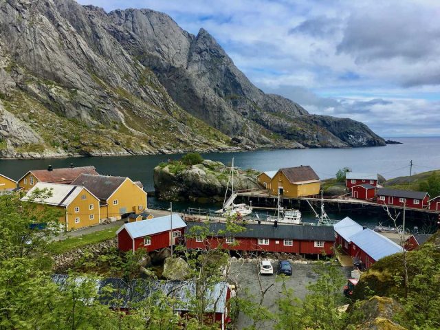 A seaside village in the Lofoten Islands