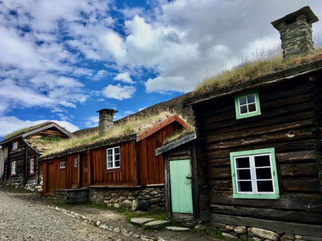 Historic wooden houses in Røros
