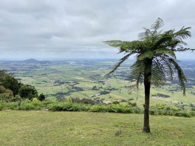 The view from Cambewarra Mountain Lookout towards Shoalhaven Heads