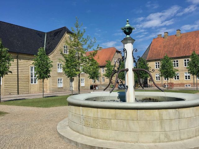 The Church square in Christiansfeld