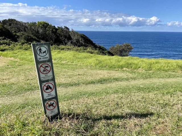 Signs on Kiama Coast Walk