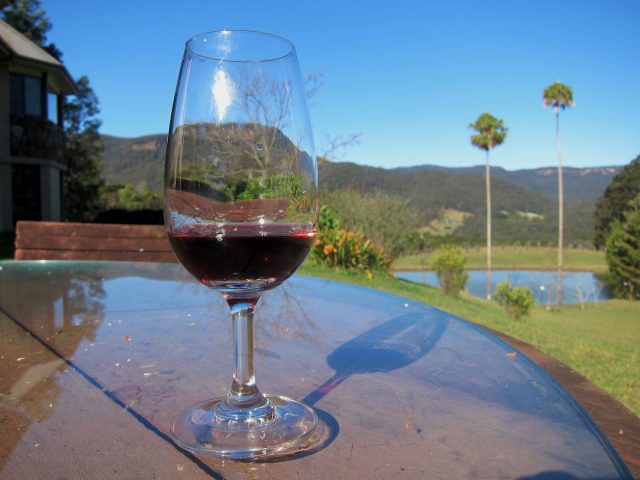 Wine tasting at Yarrawa Estate