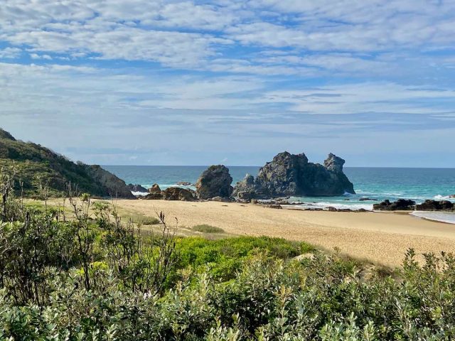 Camel Rock at the northern end of Haywards Beach