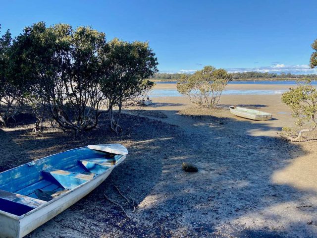 View at low tide along the Merimbula Boardwalk