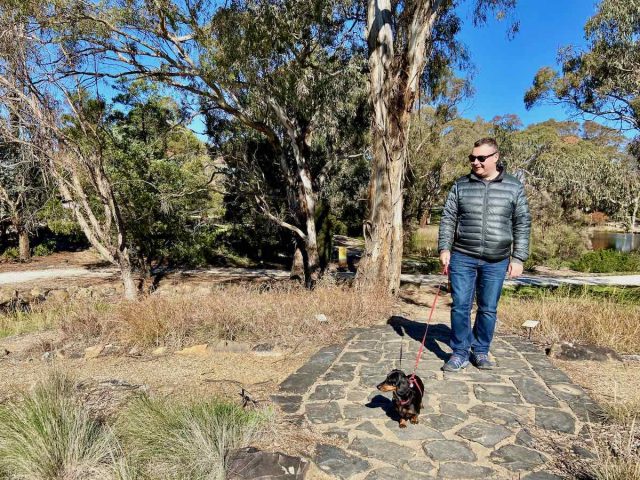 Orange Botanic Gardens with Dog