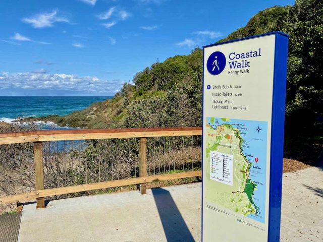 Signage at the start of Kenny Walk