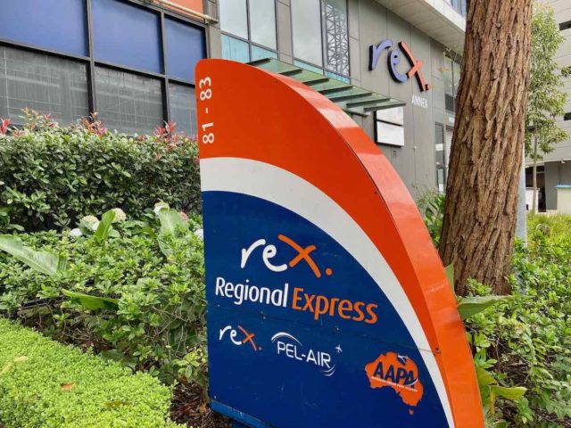 Rex Regional Express Sign