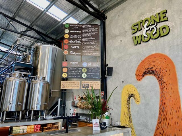 Stone and Wood brewery in Byron Bay