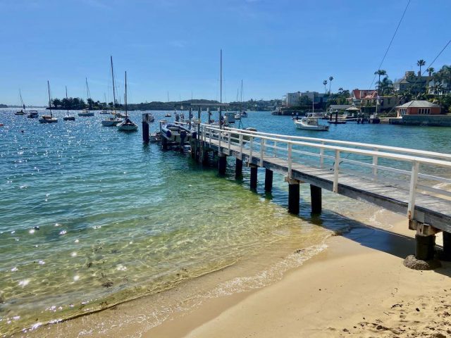 The small Lady Martin Beach at Point Piper