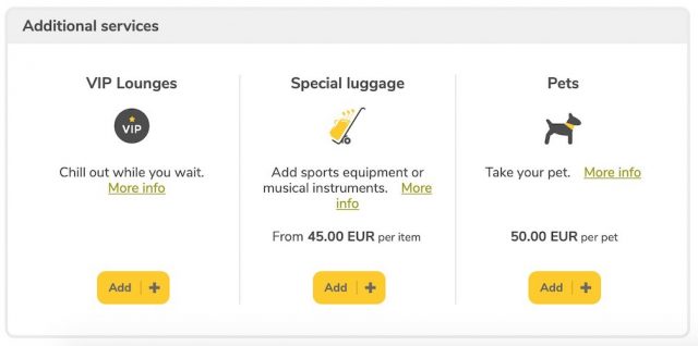 Vueling Book a Pet