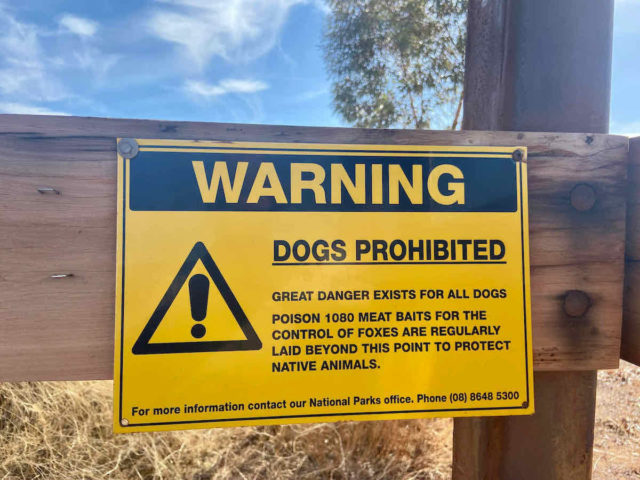 Flinders Ranges NP Dogs Prohibited