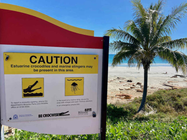 Broome Crocodile Warning