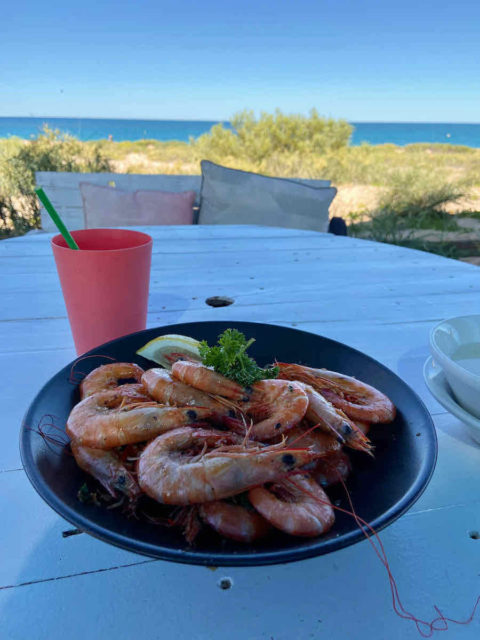 Prawns at The Beach Shack