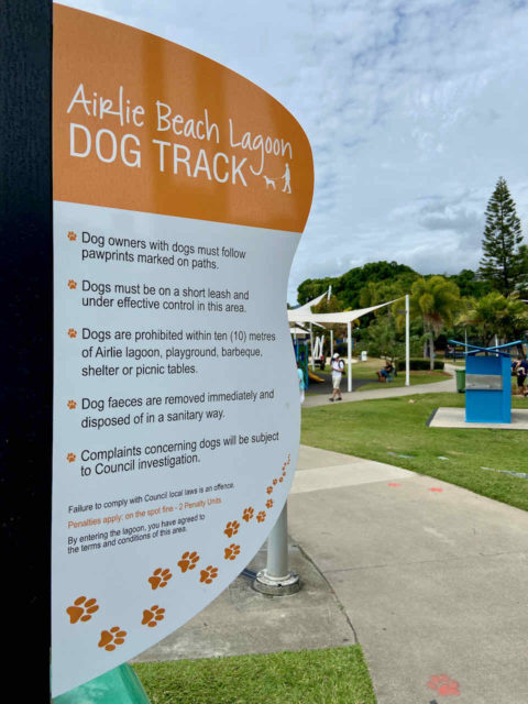 Airlie Beach Lagoon Dog Track