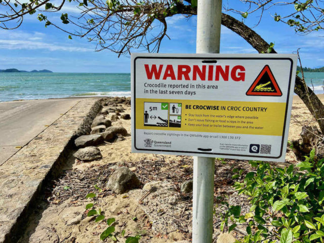 Mission Beach Crocodile Warning