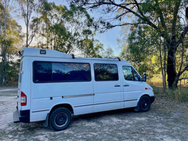 Campervan at Fraser Coast RV Park