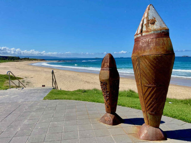 MM Beach with Sculptures