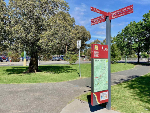 Bendigo Creek Trail Sign