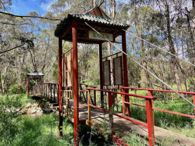 Chinese Bridge at Wandiligong Diggings