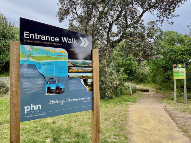 Entrance Walk Sign