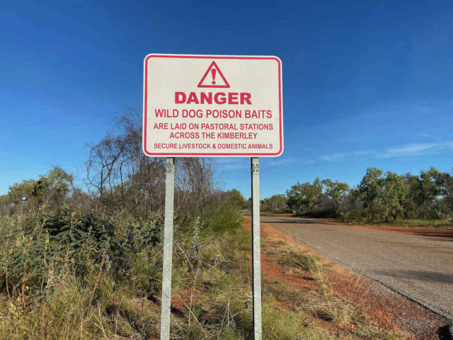 1080 Bait Sign Western Australia