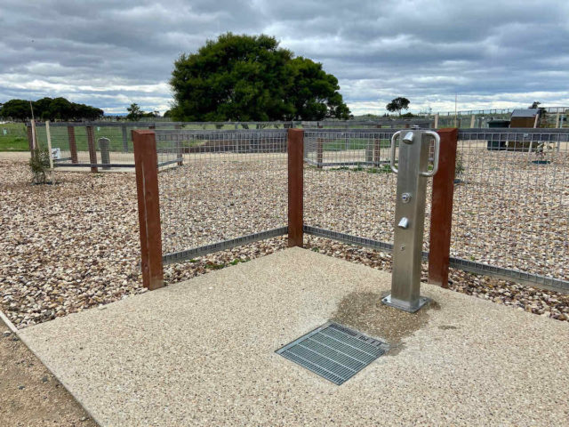 Dog wash area at Altona Dog Beach