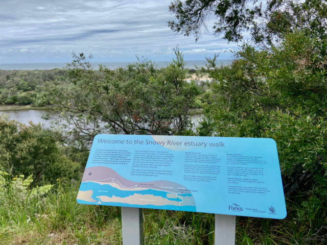 Snowy River Estuary Walk Sign